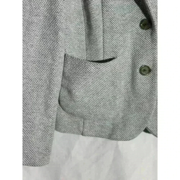 Talbots Petites Grey/White Blazer Jacket Woman Size 10 PETITE - Picture 7 of 13